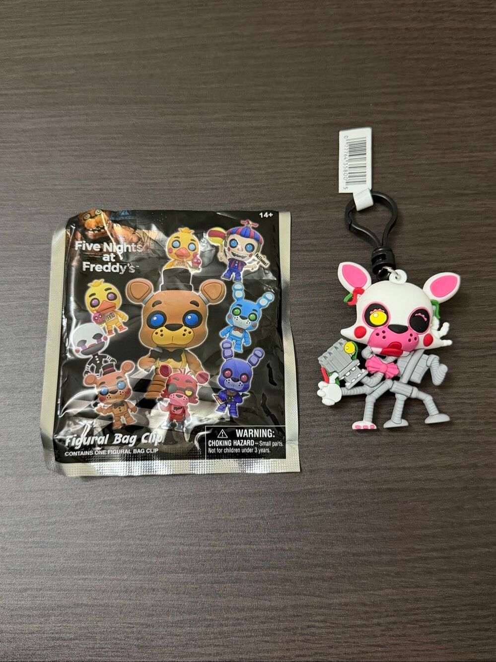 Five Nights at Freddy's Series 1 Figural Bag Clip Keychain CHASE - Mangle